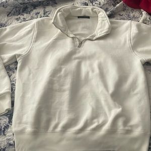 white brandy quarter zip